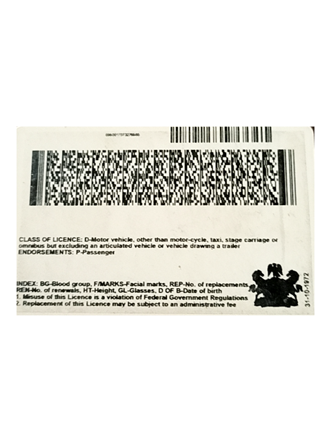 ID Document (Back)